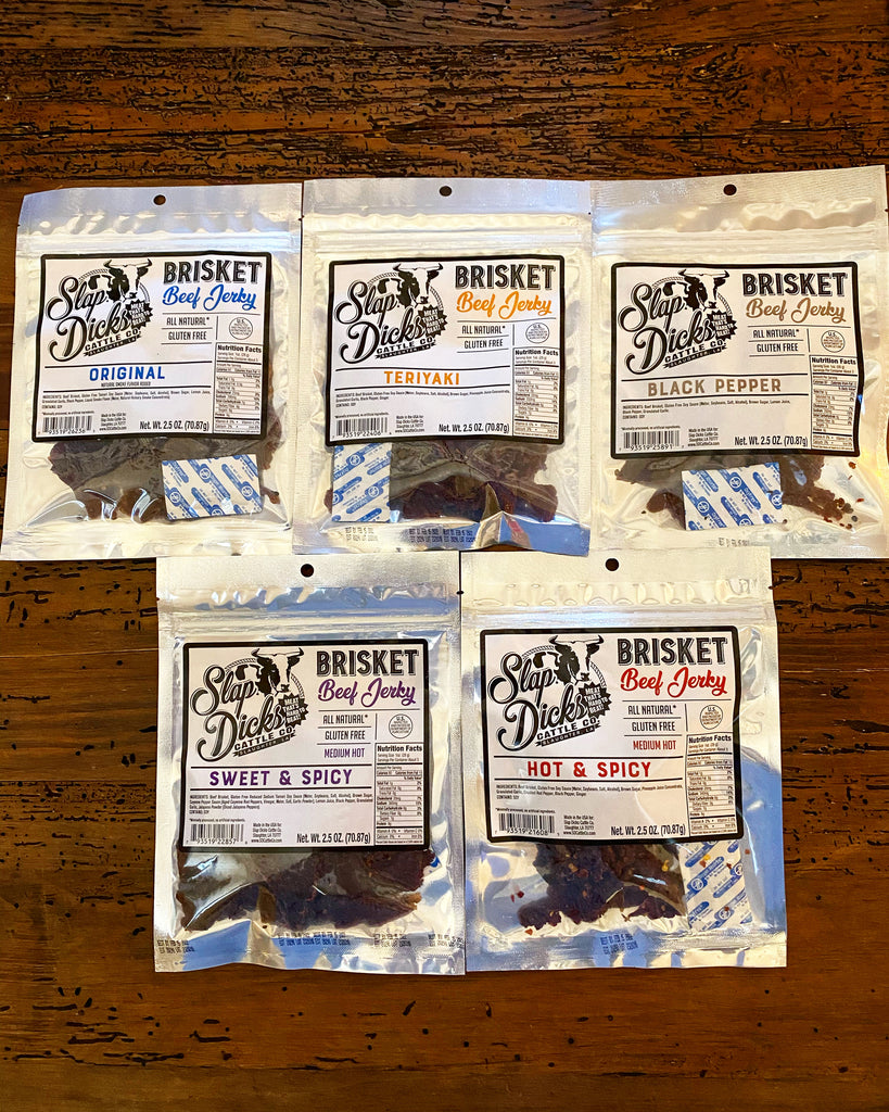 Slap Dicks Cattle Co. Beef Jerky Variety 12 Pack