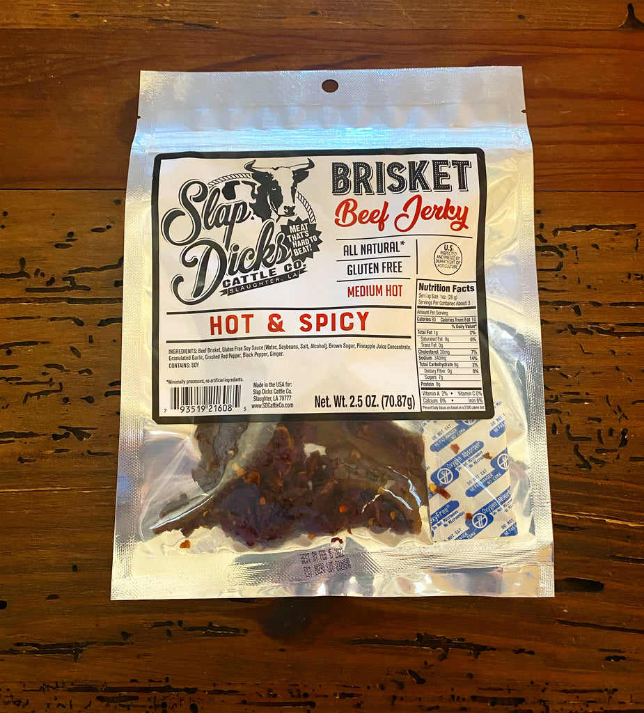 Slap Dicks Cattle Co. Beef Jerky Spicy 5 Pack