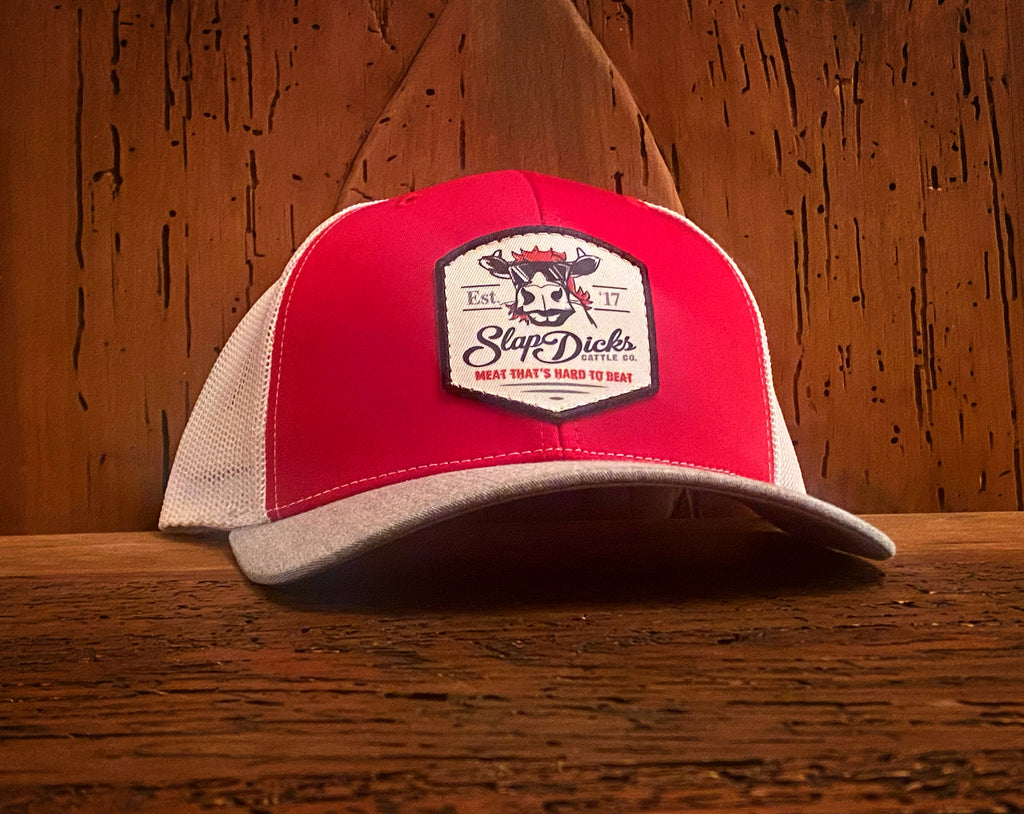 Heather Grey/Red/White
