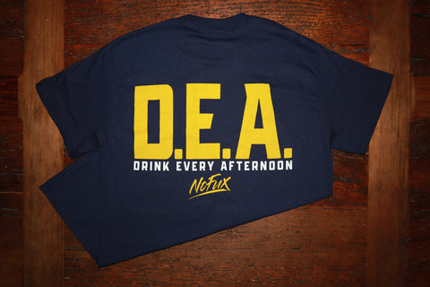 Drink Every Afternoon Font Tee