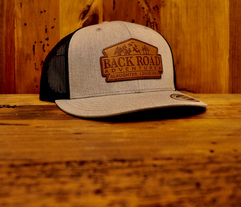 Back Road Adventures Classic Leather Patch Hat