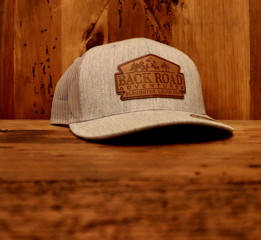 Back Road Adventures Classic Leather Patch Hat