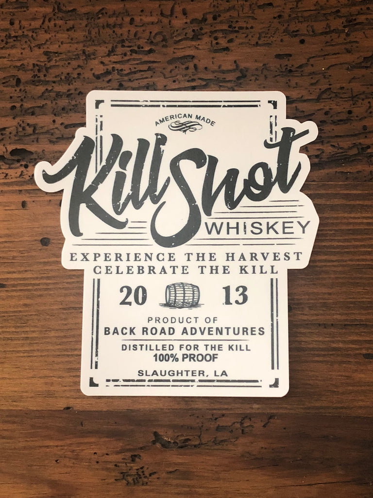 Kill Shot Whiskey Label Sticker
